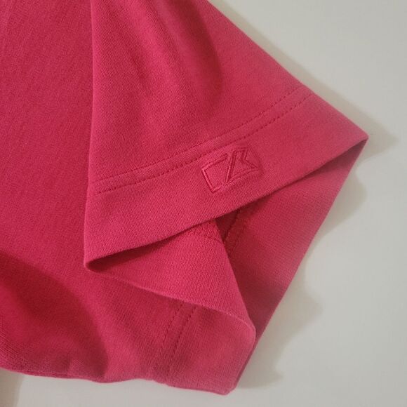 Cutter & Buck CB Drytec Solid Red Mens Short Sleeve Polo - Picture 10 of 14